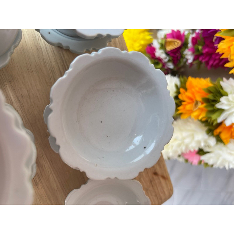 DG12- ❌รุ่นตำหนิ📍 งดดราม่า ❌พานเซรามิคขนาด 3 นิ้วรุ่นมีรอยจุดดำใหญ่เป็นตำหนิไม่ส่งผลต่อการใช้งาน - รูปที่ 3