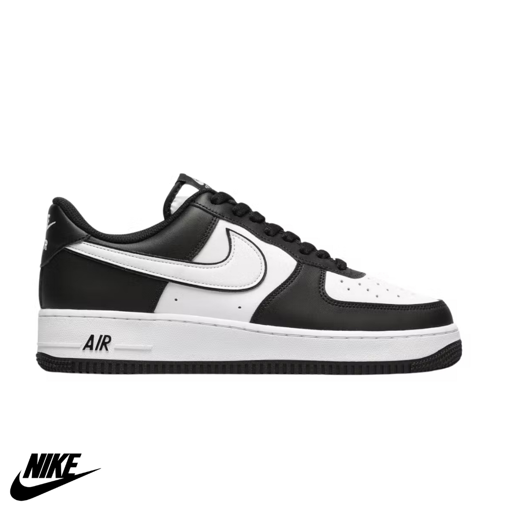 Nike ไนกี้ รองเท้าผ้าใบ รองเท้าลำลอง Air Force 1 07 Low White Swoosh Panda DV0788-001 (4300)