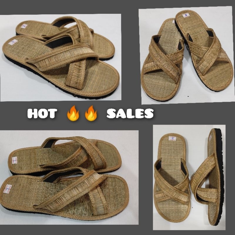 รองเท้าเสื่อกกไขว้เสื่อกกHot-sales