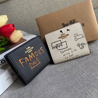 COA X JEAN MICHEL BASQUIAT SNAP WALLET (C5614) 005