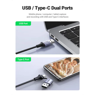 UGREEN รุ่น 40189 / 25854 Video Capture Card Single HDMI Input อุปกรณ์เชื่อมต่อ แคปเจอร์การ์ด ไลฟ์ตรีมผ่านคอมพิวเตอร์