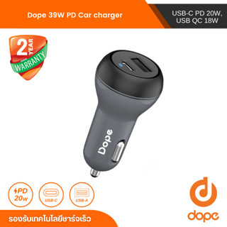 Dope ที่ชาร์จในรถ QC3.0 PD 38W with 1 USB-C PD 20W and 1 USB QC 18W (DP-42404)