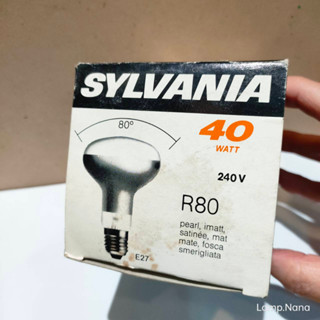 Sylvania หลอดไฟ Reflector lamp R80 40W หน้าฝ้า / หน้าใส ขั้ว E27 MADE IN FRANCE