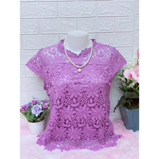 เสื้อลูกไม้ผู้หญิงอก36.38.40.42จ้าผ้านิ่มใส่สบายมีซับในทั้งตัวจ้า