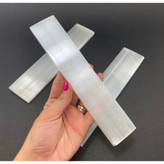 1 Piece Selenite Crystal Wand Healing Stick หยาบยิปซั่มทำความสะอาด