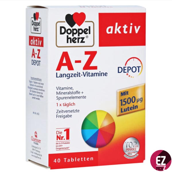 วิตามินรวม Doppel Herz A-Z Complete จากเยอรมัน Germany Vitamin มีวิตามินถึง23ชนิด EXP.06/2025