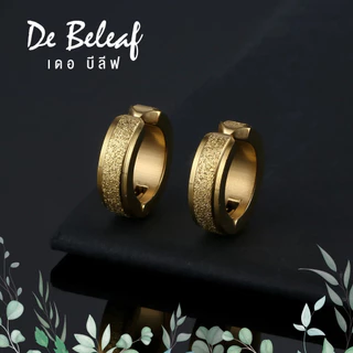 De Beleaf จิวหูห่วงแบบหนีบ สแตนเลสแท้ 316L ไม่แพ้ ไม่เป็นสนิม ต่างหูผู้ชาย แฟชั่นเกาหลี ส่งจากไทย