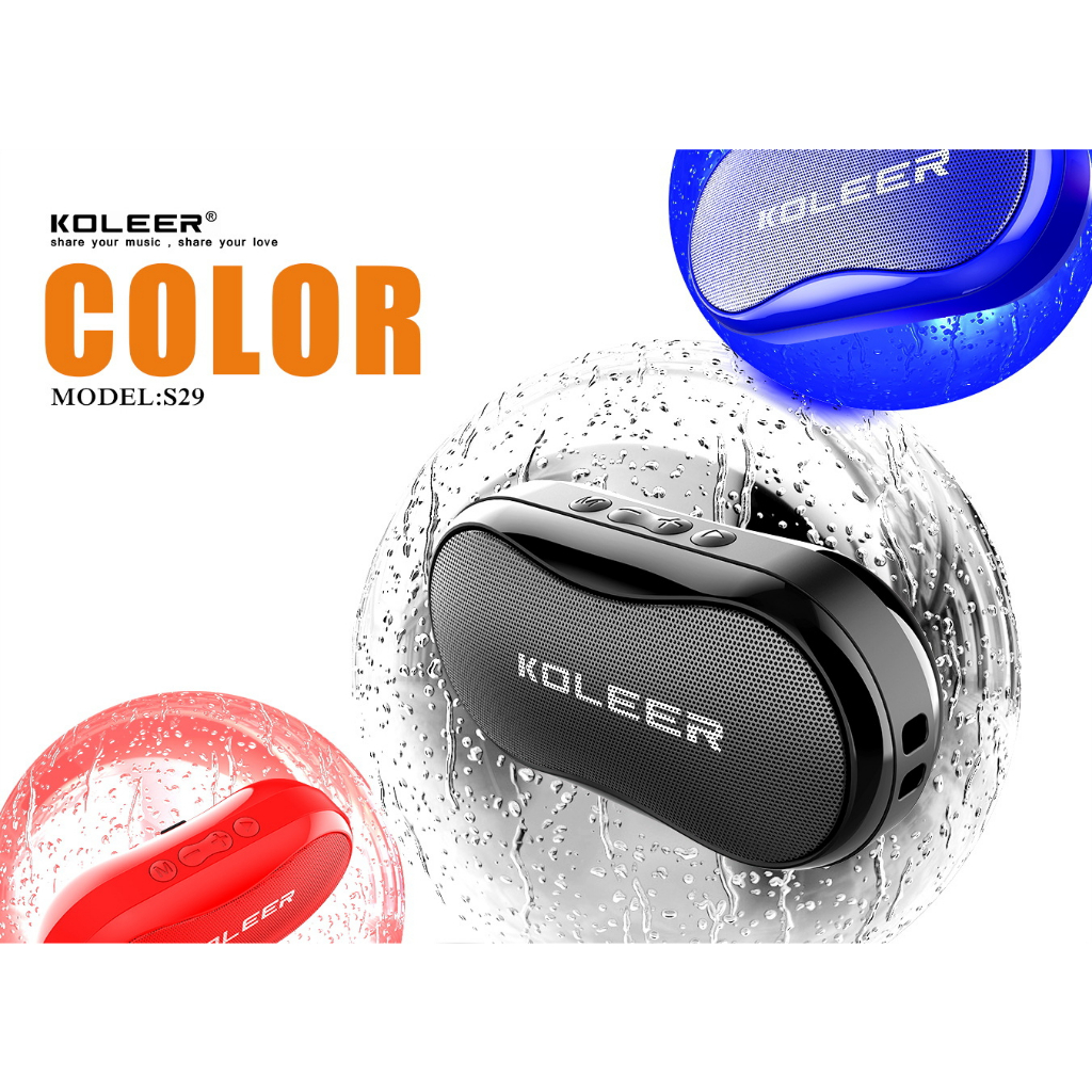 KOLEER S29 Bluetooth 5.1 ลำโพงบลูทูธ ลำโพงไร้สาย เสียงดี รูปที่ 4