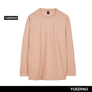 Yuedpao ยอดขาย No.1รับประกันไม่ย้วย 2 ปี ผ้านุ่ม ยับยาก ไม่ต้องรีด เสื้อยืดเปล่า เสื้อยืดสีพื้น เสื้อยืดแขนยาว BeachSand