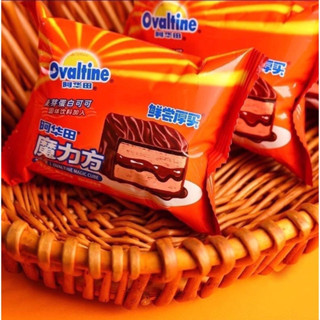 พร้อมส่ง💕Ovaltine เค้กโอวัลตินเคลือบช็อคโกแลต ซอฟเค้กสอดไส้โอวัลตินเคลือบช็อคโกแลตเข้มข้น