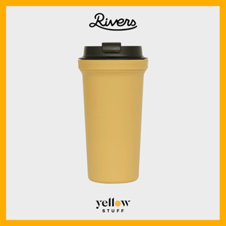 Rivers - WALLMUG BEARL SOLID 14oz   แก้วพลาสติกสองชั้นแบบพกพา จาก ประเทศญี่ปุ่น