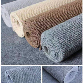 CA-(ลูกค้าใหม่1บาท)พรมปูพื้น สีพื้น ปูห้องนอน ห้องนั่งเล่น หน้ากว้าง 1 เมตร