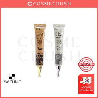 ★NEW SALES★ 3W Clinic Collagen Eye Cream Whitening 40ml / Snail Eye Cream Anti-Wrinkle 40ml