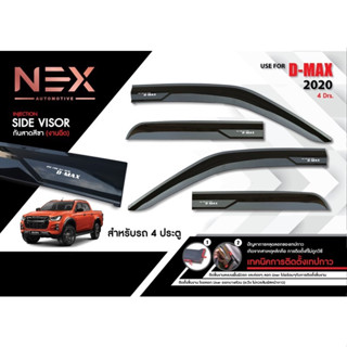 คิ้วกันสาดประตู สีดำ (Weather Guard) / D-max20 ( 4ประตู) (4 ชิ้น)งานเกรด A กาว3Mแท้ รับประกันจากโรงงานในไทย