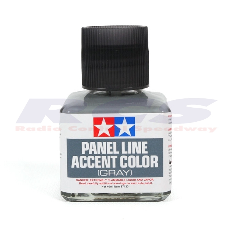 TAMIYA 87133 PANEL LINE ACCENT COLOR (GRAY) น้ำยาตัดเส้น สีเทา