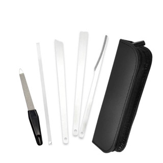 ingrown toenail tool set ชุดอุปกรณ์แซะเล็บขบ ( ชุดเล็บขบ-กล่องหนังสีดำ)