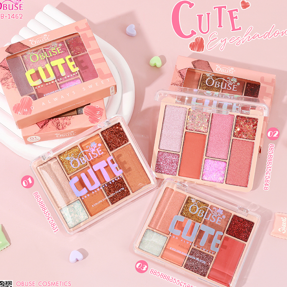Obuse Cute Eyeshadow พาเลตต์อายแชโดว์ (OB-1462)