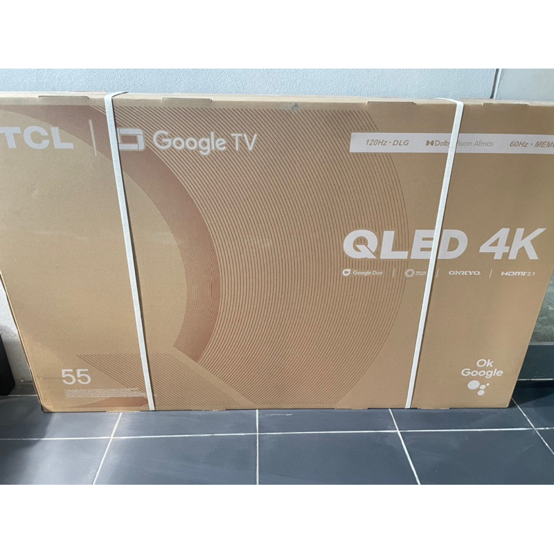 ของใหม่ยังไม่แกะกล่อง ทีวี TCL 55 นิ้ว QLED GOOGLE TV 4K รุ่น 55C636 สมาร์ททีวี 55 นิ้ว