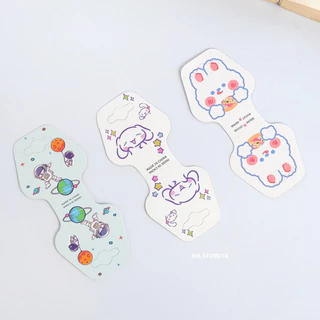 💗พร้อมส่ง💗ร้านไทย กระดาษ แป้นยางรัดผม แป้นสร้อย 100 แผ่น