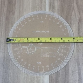 แผ่นองศา สำหรับตั้งองศาแคม วัดหาต่ำแหน่งเปิด​ปิด​ไอดี​ ไอเสีย​ องศาจานไฟ