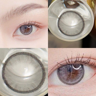 ✨ Gray ขนาดตาโต (Bigeyes) ☀️กรองแสง uv เลนส์แท้จดทะเบียนถูกต้อง ผ่านอย.ไทย บิ๊กอายสีเทา✔️