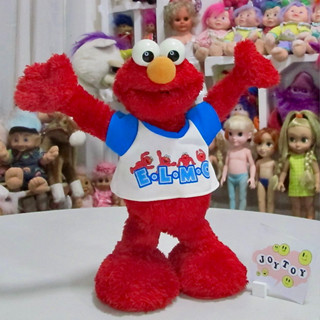 ตุ๊กตางานเครื่อง ELMO Singing YMCA Dancing Cheer Leader Mattel Sesame Street Vintage 2003 มือสอง ของแท้จากอเมริกา