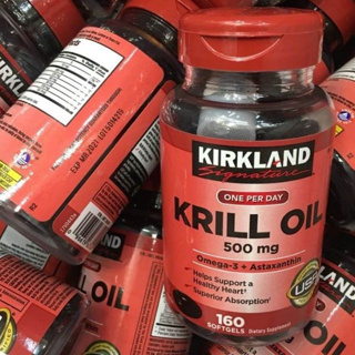 Kirkland Signature Krill Oil 500 mg., 160 Softgels.