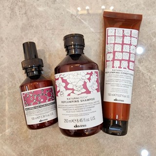 Davines Replumping  Shampoo /Conditioner /Hair Filler Superactive สำหรับเพิ่มความชุ่มชื้นให้กับเส้นผม