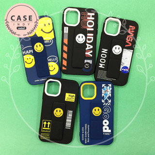 เคส 7+  13 13 Pro Max 14 Pro 14 Pro Maxเคสมือถือประกบ 2ชิ้น นิ่ม TPU พิมพ์ลายการ์ตูนติดขาตั้งแม่เหล็ก ตั้งได้ พับเก