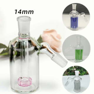 [จัดส่งทันที] อุปกรณ์เสริมแก้วใส 5 Inch Clear Glass Accessories แก้วใส Ash Catcher14 มม. 90 องศาบ้องแก้วกรอง2ชั้น