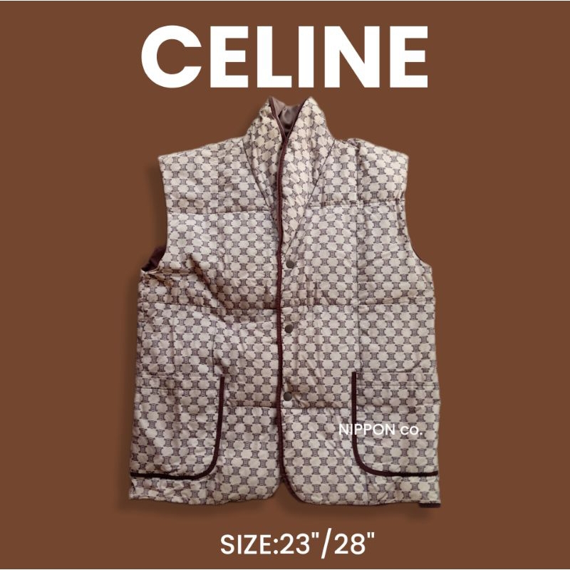 เสื้อCeline vest monogramแท้ออกช็อปญี่ปุ่น แบรนด์เนมแท้(มือสอง)