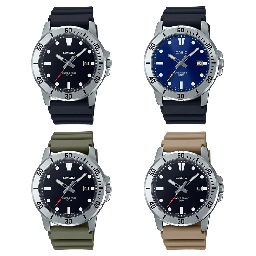 Casio Standard นาฬิกาข้อมือผู้ชาย รุ่น MTP-VD01,MTP-VD01-1E,MTP-VD01-2E,MTP-VD01-3E,MTP-VD01-5E
