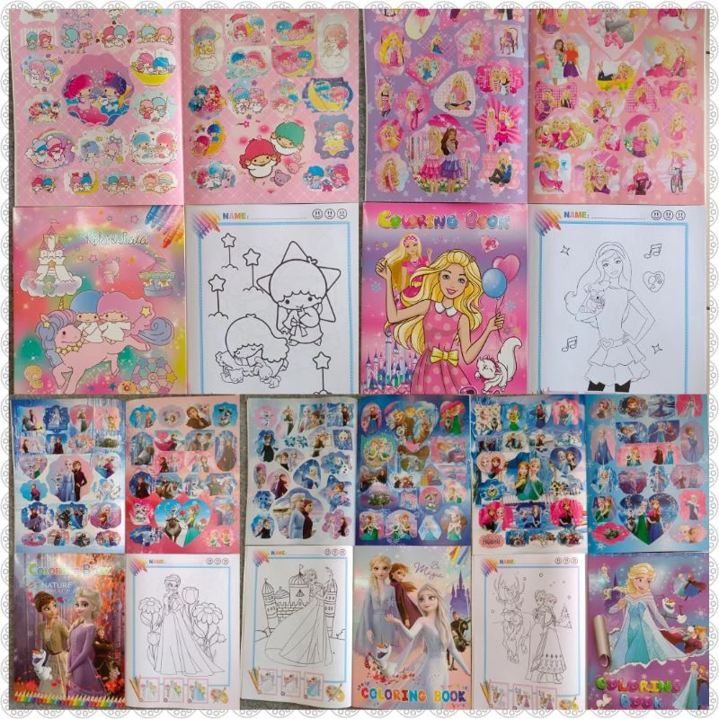 หนังสือระบายสี พร้อมสติ๊กเกอร์ สมุดระบายสี ลายลิขสิทธิ์ thumbnail 8