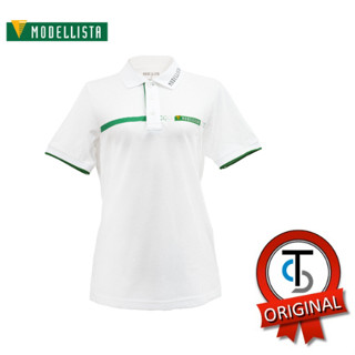 Modellista Polo Shirt White (Unisex) เสื้อโปโลโมเดลลิสต้า สีขาว