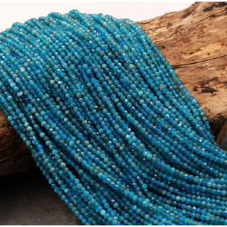 1 ST 15.5cm Long Natural Apatite Faceted Polished Beads 2mm-3mm/ Top High Quality Stone / Stone for Jewelry