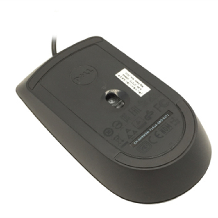DELL MOUSE เม้าส์ USB MS116 - BLACK Optical USB Mouse (เมาส์)