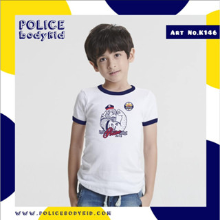 Police Bodykid เสื้อเด็ก ผู้หญิง/ผู้ชาย ขาว,ดำ,เทา  K146