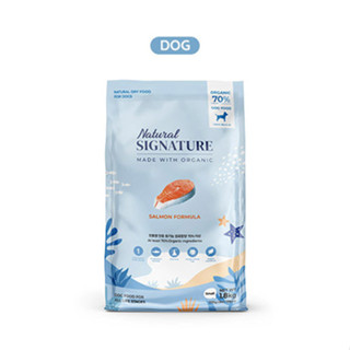 Natural Signature for Dog (Salmon) เนเชอรัลซิกเนเจอร์ อาหารสุนัขออร์แกนิค สูตรปลาแซลมอน 5.6 กิโลกรัมจากเกาหลี