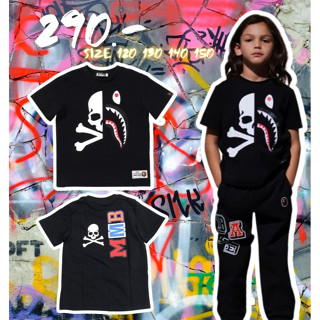 [พร้อมส่ง] เสื้อยืดเด็กผู้ชาย Bape kids Shark