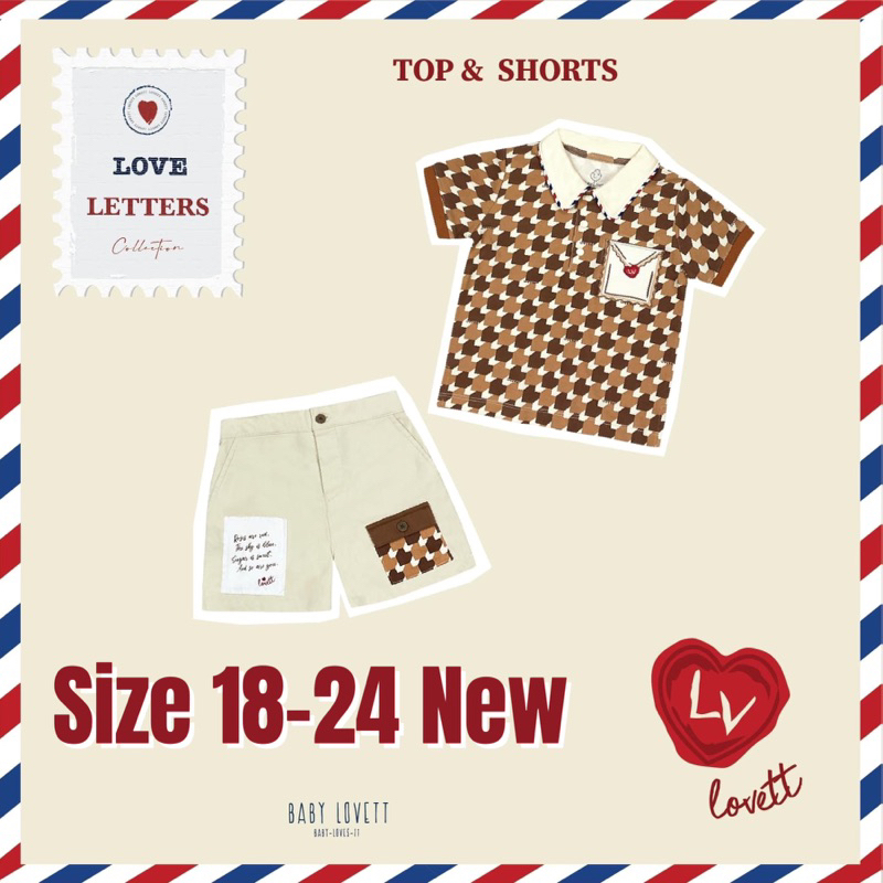 Babylovett Love Letter Size 18-24 New