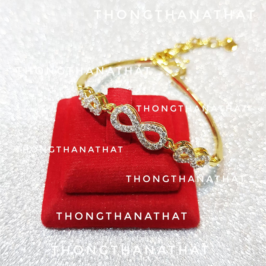 ข้อมือสายปรับไซส์ อินฟินิตี้ *ปรับความยาวได้* เสริมการงาน การเรียน ความรัก กำไล infinity ของขวัญ ทองธนทัต THONGTHANATHAT