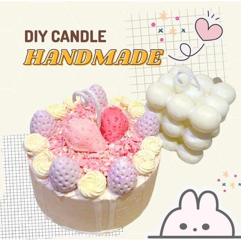 DIY.CAKE Aromatic candle handmade_Natural soy wax 100%