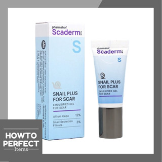 Scaderm Plus+ Scar &amp; Acne Spot เจลหอยทากแต้มรอยแผลเป็นและรอยสิว Scaderm Plus