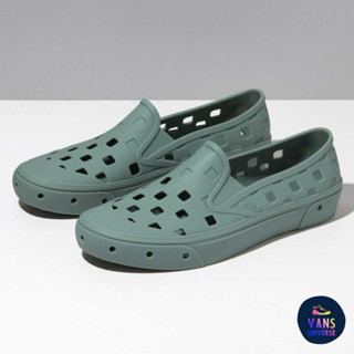 [ของแท้ ส่งฟรี จากไทย] VANS SLIP-ON TRK - GREEN MILIEU