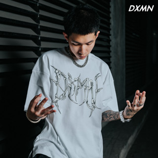 DXMN Clothing "DXMN HARD SPINE" Oversized Tee (White)