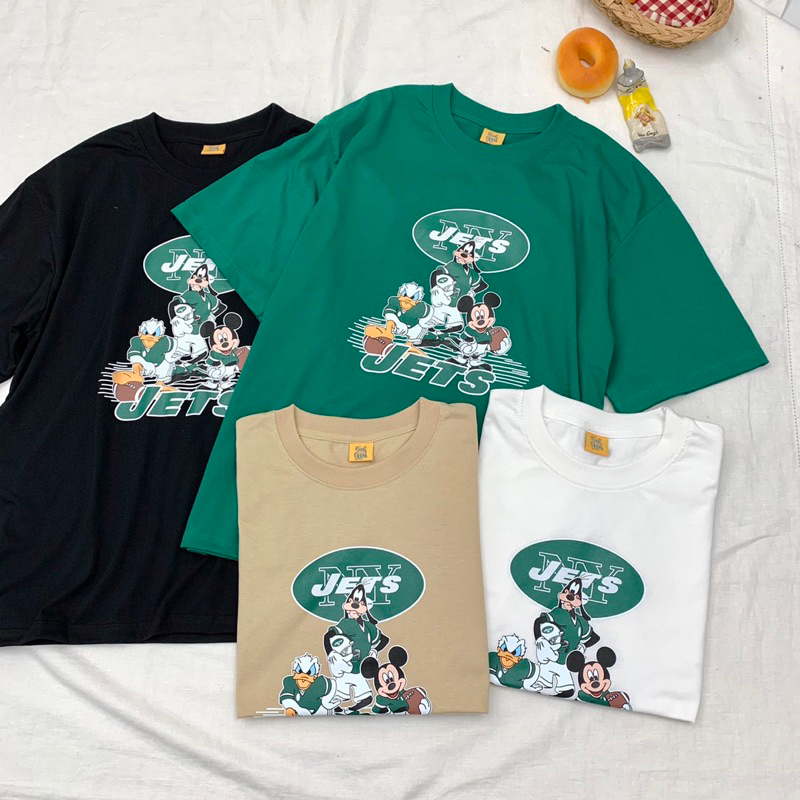 พร้อมส่ง เสื้อยืดโอเวอร์ไซส์ Oversize feelgood มิกกี้Jets