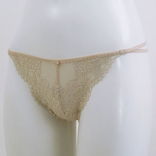 Annebra กางเกงใน ทรงจีสตริง ผ้าลูกไม้ G-String Panty รุ่น AU3-788 สีเบจ, สีม่วงอ่อน