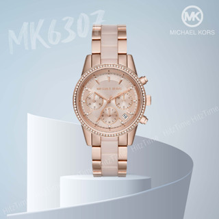 นาฬิกา MICHAEL KORS นาฬิกาข้อมือผู้หญิง แบรนด์เนมของแท้ รุ่น MK6307 นาฬิกาข้อมือ MK นาฬิกากันน้ำ