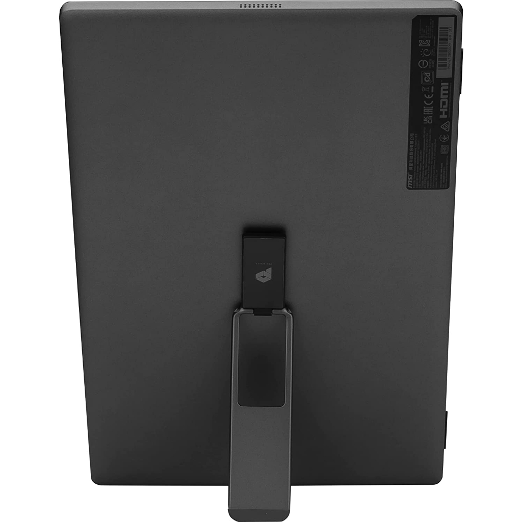 MSI PRO MP161 15.6" Portable Monitor, Adjustable kickstand, FHD (1920 x 1080), 60Hz, IPS, 2x USB-C, Mini HDMI, Speakers, Anti-Flicker, Less Blue light, Black