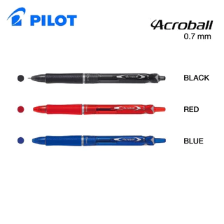 ปากกาลูกลื่น Pilot Acroball 0.5mm (BAB-15EF) , 0.7mm (BAB-15F) / ไส้ปากกา ของแท้จากญี่ปุ่น 🎌 [S24]